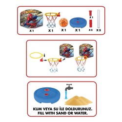 03653 Spiderman Small Footed Basketball Set - 3