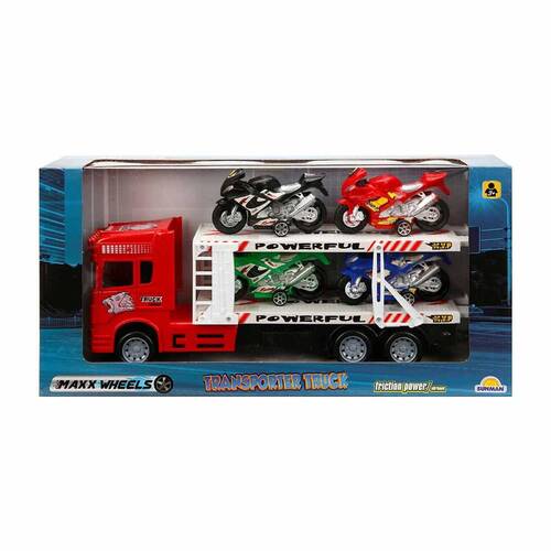 1:32 Maxx Wheels Transporter Truck 32 cm. - 4