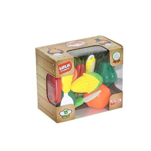 16 Piece Cuttable Fruit and Vegetable Play Set - 1