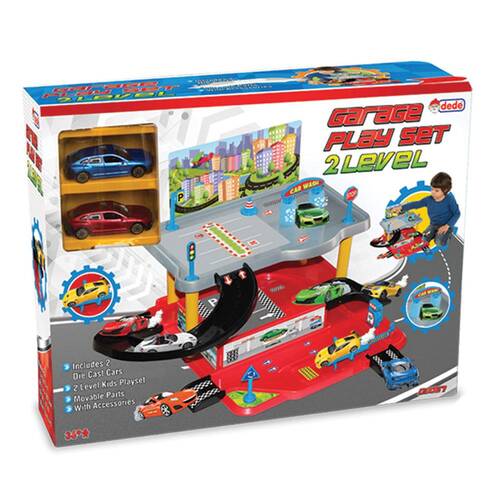 2 Storey Car Parking Play Garage Set - 2