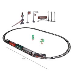 26 Parça Işıklı ve Sesli Classic Model Tren Set - 2