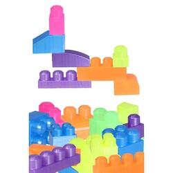 2960 Play Blox Neon Block Building Toys 107 Pieces with Storage Bag for Ages 1 and Above - 5