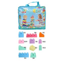 2977 Play Blox Pastel Block Building Toys 107 Pieces with Storage Bag for Ages 1 and Above - 6