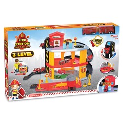 3-Storey Fire Truck Garage Play Set - 2