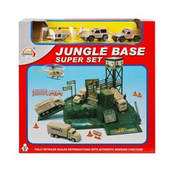 3 Vehicle Playset Construction, Military, Fire Department - 1