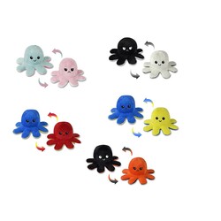 62054 Mood Changing Plush Octopus 20 cm Price is for 1 piece - 1