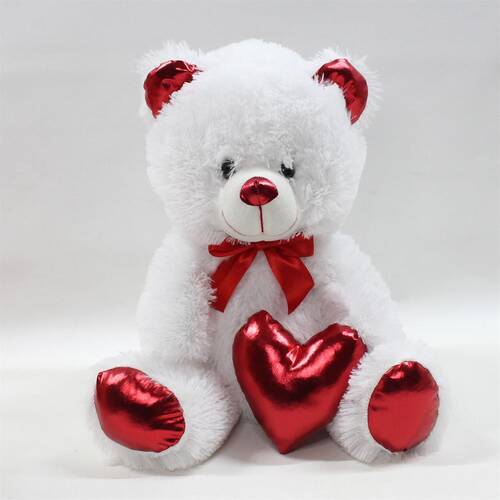 62501 Shiny Heart Plush Bear 40 cm - 8