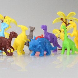 683 Toy Play 12 Piece Colorful Mini Dinosaur Figure Set 4-6 cm - 4