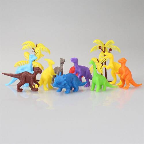 683 Toy Play 12 Piece Colorful Mini Dinosaur Figure Set 4-6 cm - 6