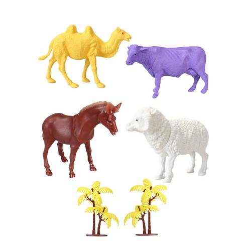 706 Toy Play 6 Piece Farm Animals Figure Set 12-13 cm - 1