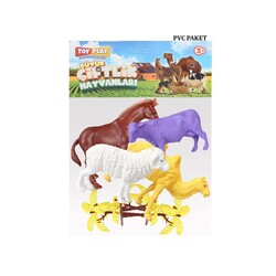 706 Toy Play 6 Piece Farm Animals Figure Set 12-13 cm - 5