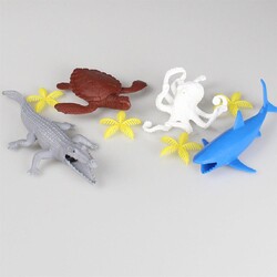 720 Toy Play 6 Piece Sea Creatures Figure Set 10-20 cm - 2