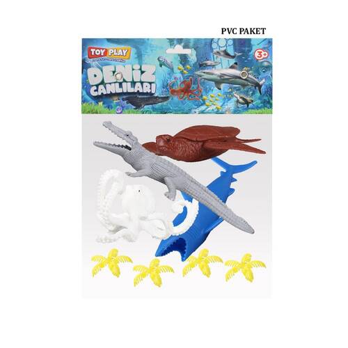 720 Toy Play 6 Piece Sea Creatures Figure Set 10-20 cm - 3