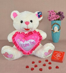 78628 PLUSH HEART BEAR 60CM -HLY - 1