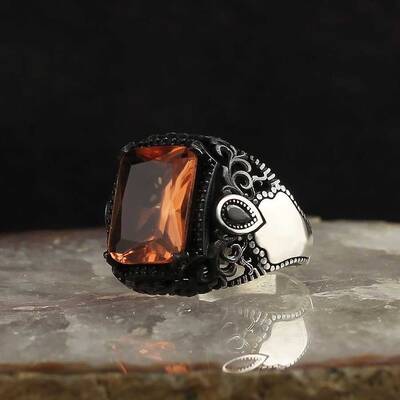 925 Sterling Silver Men's Ring with Zultanite Stone - 1