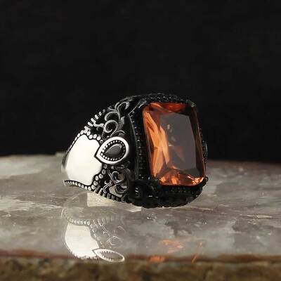 925 Sterling Silver Men's Ring with Zultanite Stone - 2