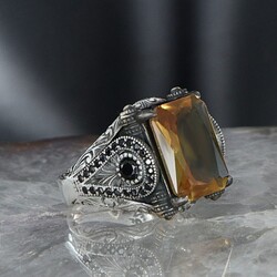 925 Sterling Silver Men's Ring with Zultanite Stone - 2