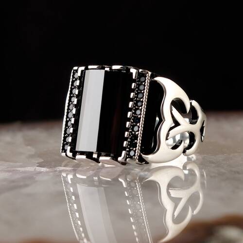 925 Sterling Silver Ring with Zircon Stone - 1