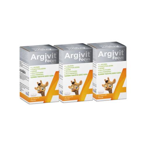 Argivit Focus 30 Tablets x 3 Piece - 1