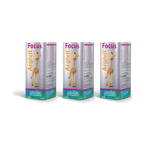 Argivit Focus Syrup 150 ml x 3 Piece - 1