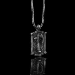 Ax Model 925 Sterling Silver Men's Necklace - 3