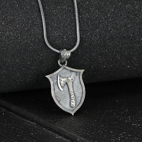 Ax Model 925 Sterling Silver Men's Necklace - 2