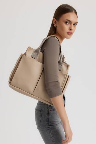 Best Trend Beige Briefcase - 1