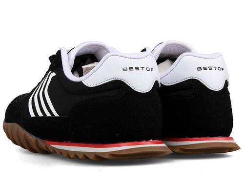 Bestof B-508 Men's Sneakers Skin - Black/White - 3