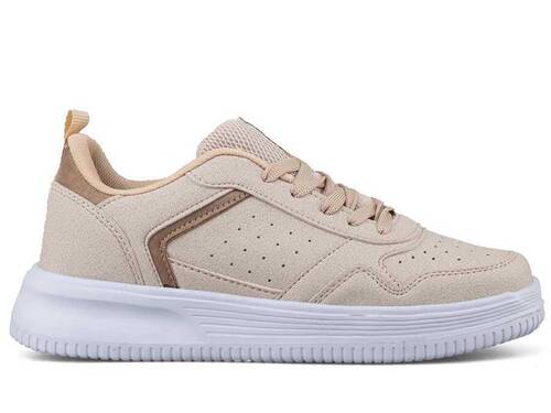 Black C 586 Women's Sneakers Skin - Beige - 1