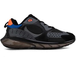 Boulder 2045 Men's Sneakers Leather - Black/Orange - 1