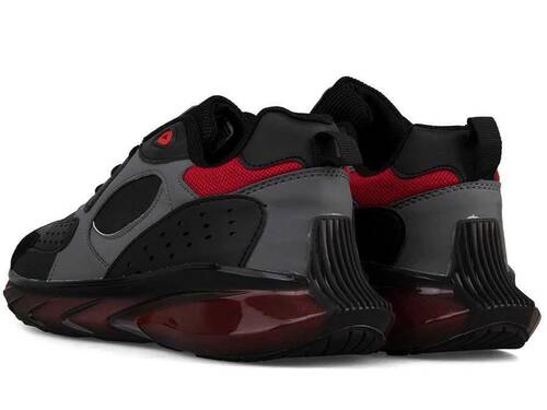 Boulder 2045 Men's Sneakers Leather - Black/Red - 3