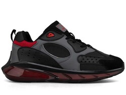 Boulder 2045 Men's Sneakers Leather - Black/Red - 1