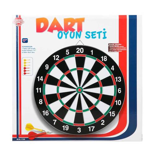 Boxed Spiked 41.5 Cm Dart Game Set - 1