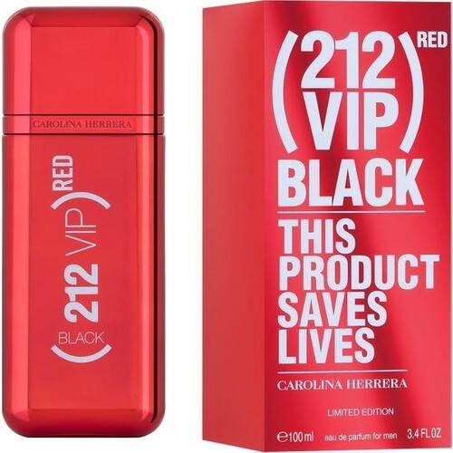 Carolina Herrera 212 VIP Black Red Edp 100 ml Men's Perfume - 1