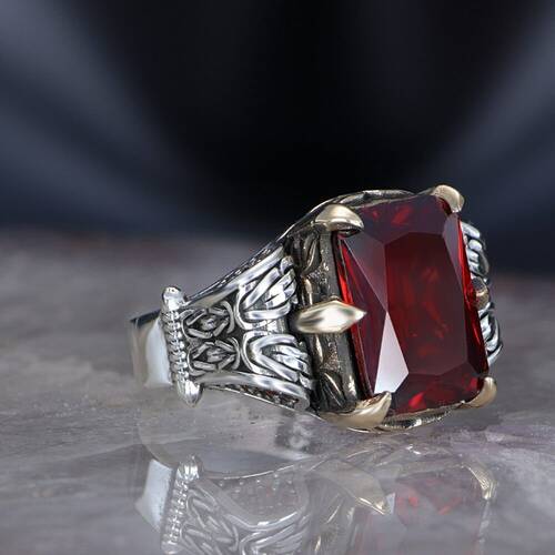 Chain Series 925 Zircon Stone Silver Ring - 1