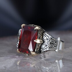 Chain Series 925 Zircon Stone Silver Ring - 2