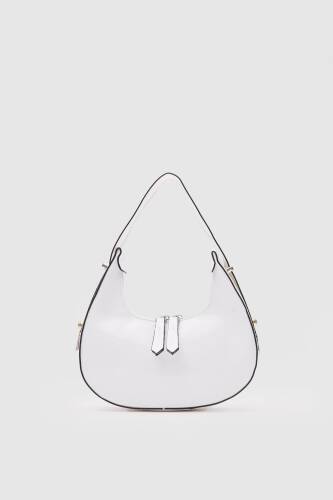 Cherry Patent Leather White Baguette Bag - 1