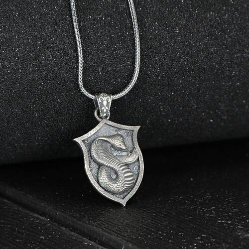 Cobra Model 925 Sterling Silver Men's Necklace - 2