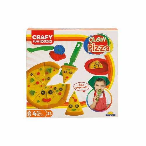 Crafy Çılgın Pizza Oyun Hamuru Seti 200 g 10 Parça - 1