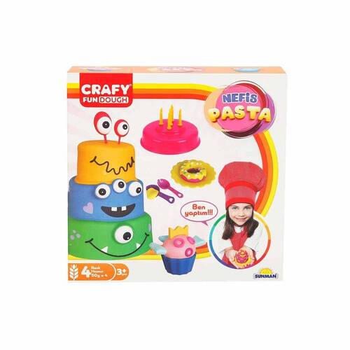 Crafy Yummy Cake Play Dough Set 200 g 17 Pieces - 2