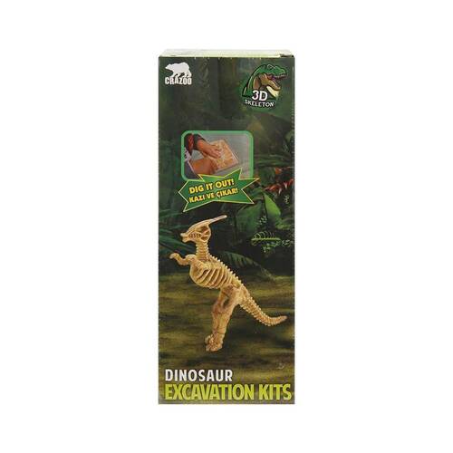 Crazoo 3D Excavation Set with Dinosaur Figures - 3