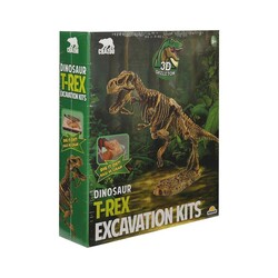 Crazoo 3D Fossil Excavation Set: Dinosaur T-Rex - 1