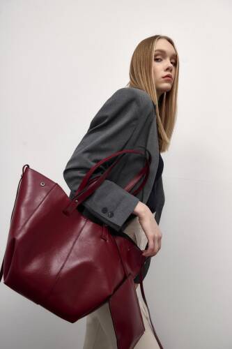 Daily City Claret Red Shoulder Bag - 1