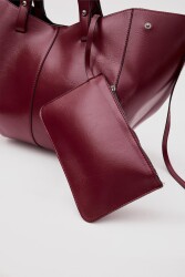 Daily City Claret Red Shoulder Bag - 3