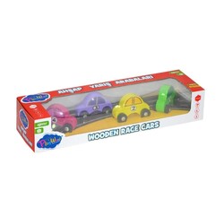 DecadeDecade Toy Wooden Colorful Cars - 1