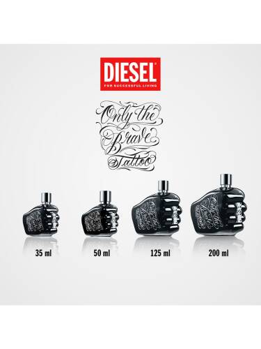 Diesel Only The Brave Tattoo Edt 200 Ml Men Perfume - 3