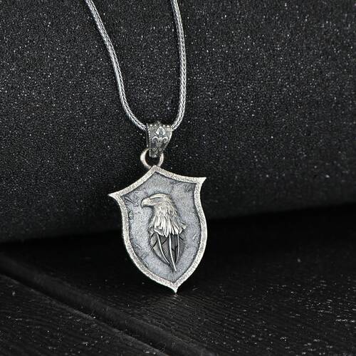 Eagle Model 925 Sterling Silver Men's Necklace - 2