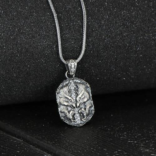 Eagle Model 925 Sterling Silver Men's Necklace - 2