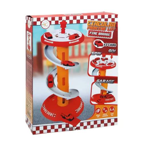 Fire Brigade Rotating Garage Set 2061 - 1