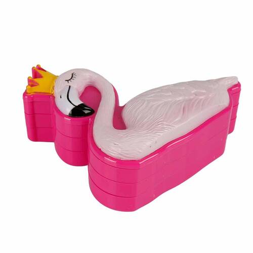 Flamingo Shaped 3 Tiers Makeup Beauty Set - 2